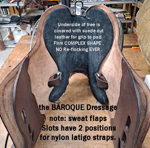 Baroque Dressage Saddle by Len Brown
