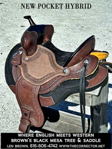 The POCKET SPEED HYBRID Barrelracing Saddle