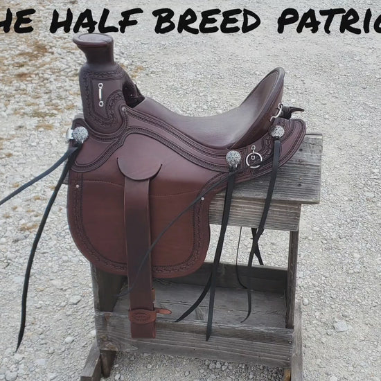 video mp4 on Half Breed Patriot saddle. 