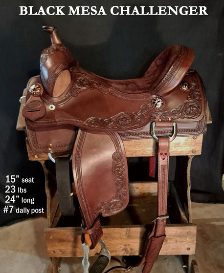 The Challenger saddle for mounted shooting, Ranch Sorting, Trail